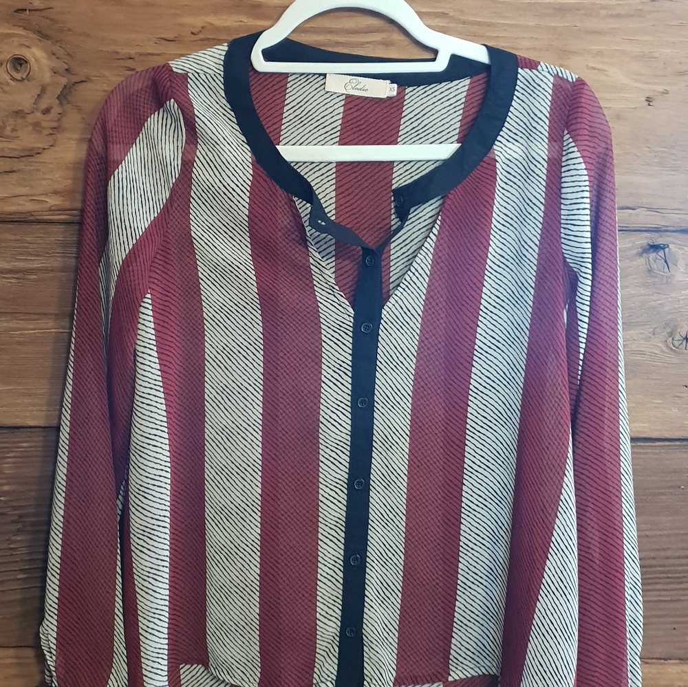 Shear stripped shirt